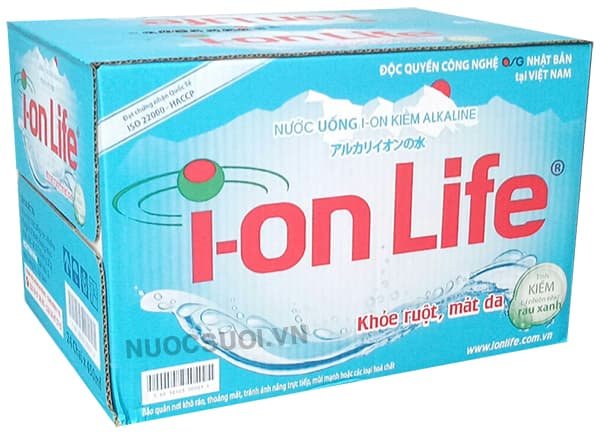Thùng 24 Chai Nước ion Life 450ml