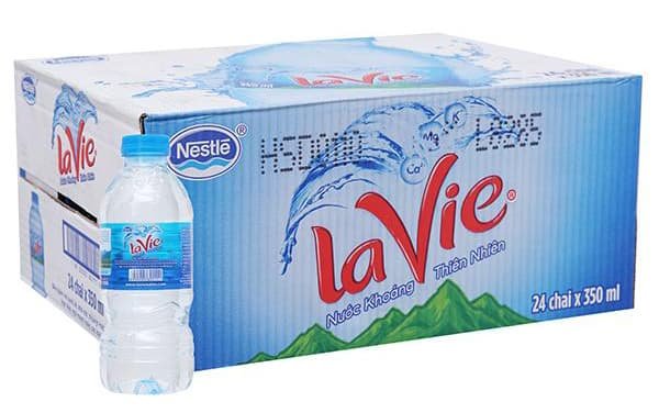 Thùng 24 Chai Nước Khoáng Lavie 350ml