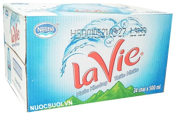 Thùng 24 Chai Nước Khoáng Lavie 500ml