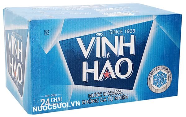 Thùng 24 Chai Nước Khoáng Vĩnh Hảo 500ml